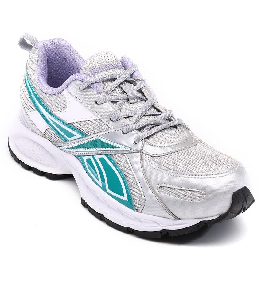 Reebok silver cheap sport shoes