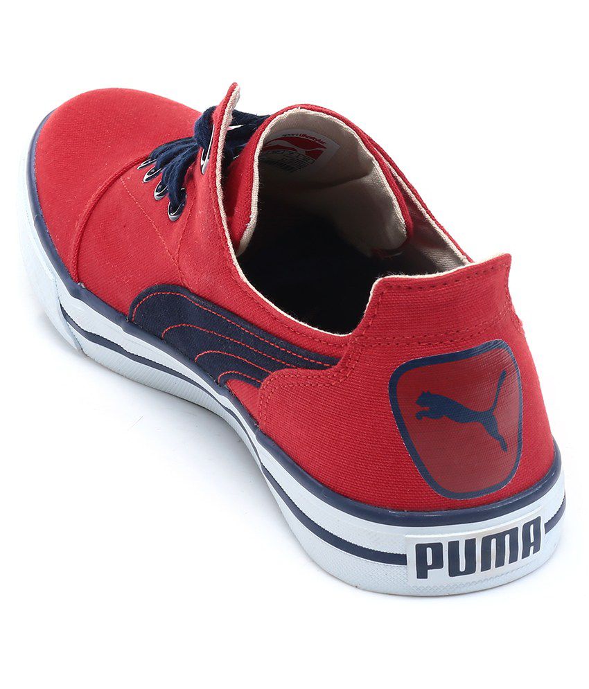 puma limnos cat red sneakers