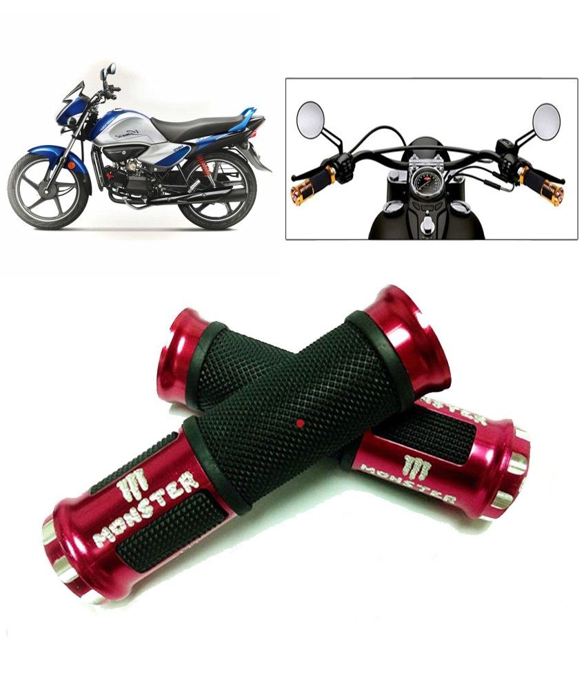 57 OFF on Capeshoppers Monster Designer Red Bike Handle Grip For