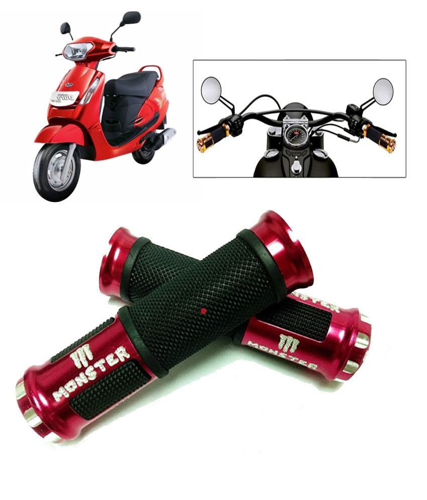 57% OFF on Capeshoppers Monster Designer Red Bike Handle Grip For