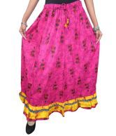 India Trendzs Pink Cotton Skirt