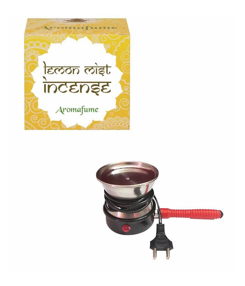 Aromafume Lemon Mist Incense - 8 Piece And Electric Incense Burner available at snapdeal for Rs.412
