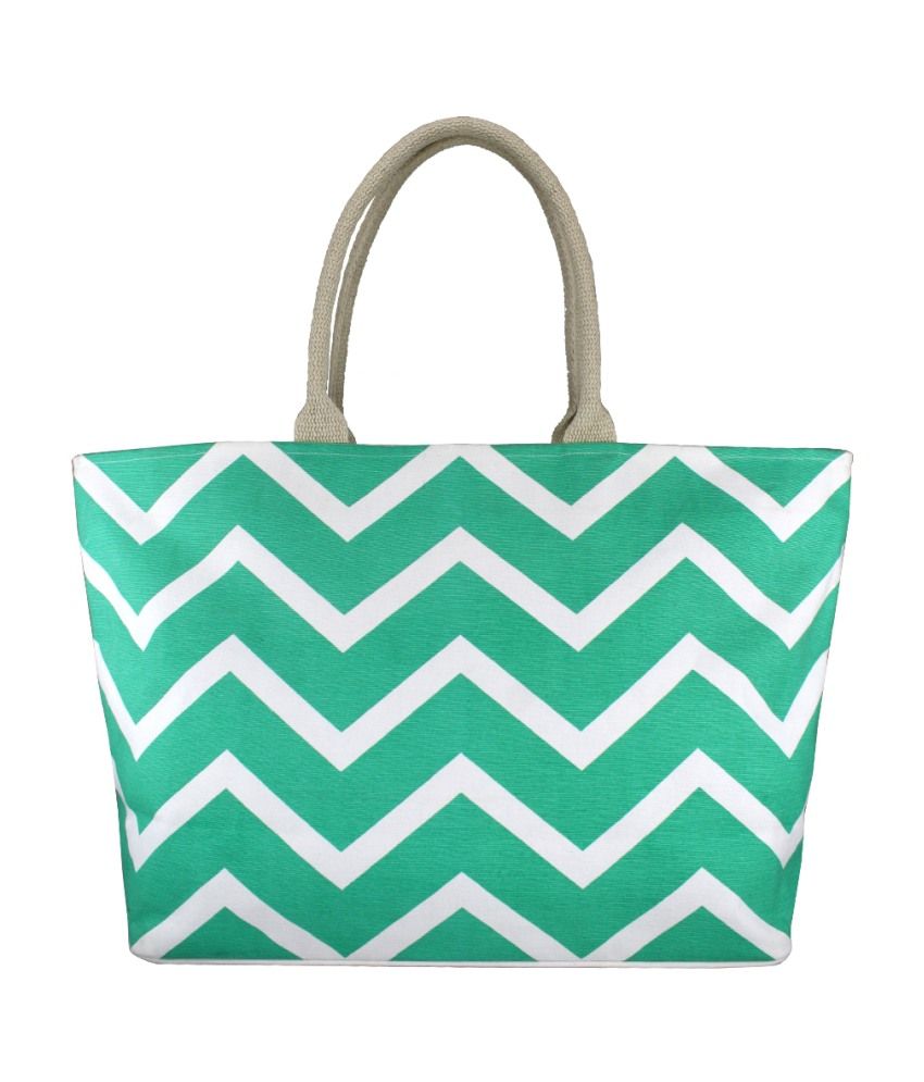 Yolo Green Canvas Cloth Beach Bag