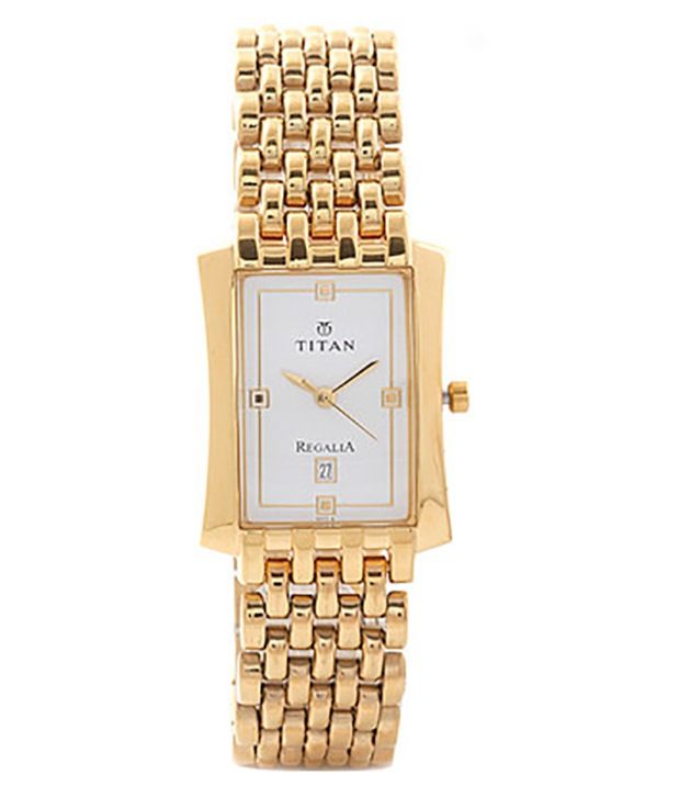 titan regalia gold watch