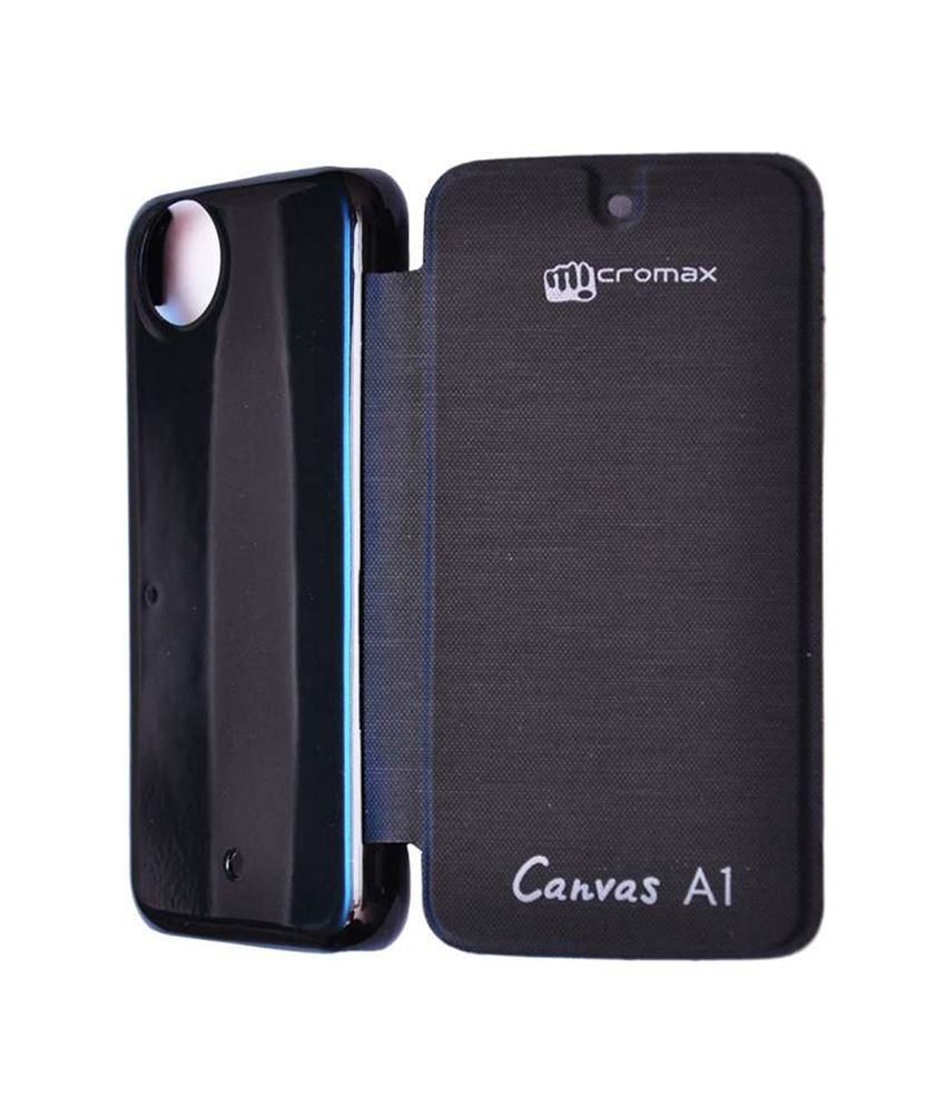 Plus Flip Case Cover For Micromax Canvas A1 With Android One Premium