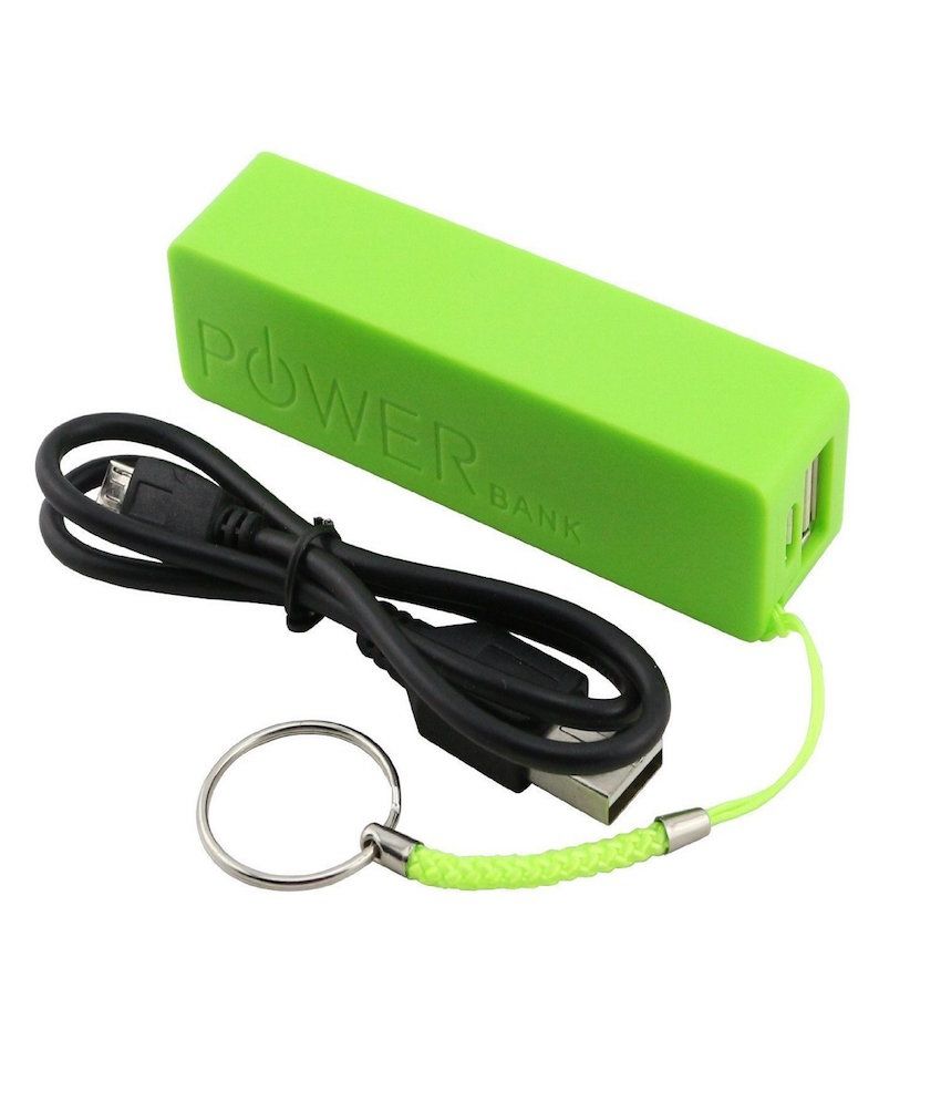 Dng Portable Plastic External Usb 2600 Mah Battery Charger Power Bank Htc Iphone Samsung Green available at snapdeal for Rs.461