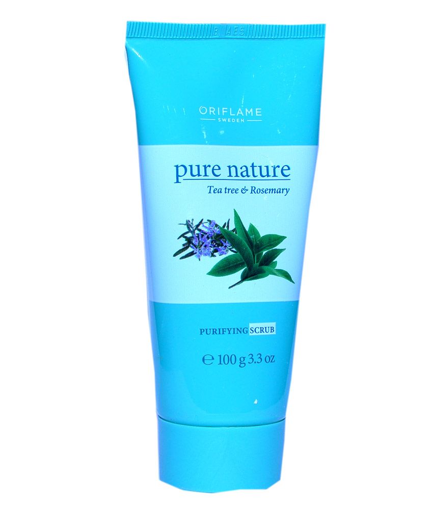 64 Off On Oriflame Pure Nature Tea Tree And Rosemary Purifying Scrub On Snapdeal Paisawapas Com
