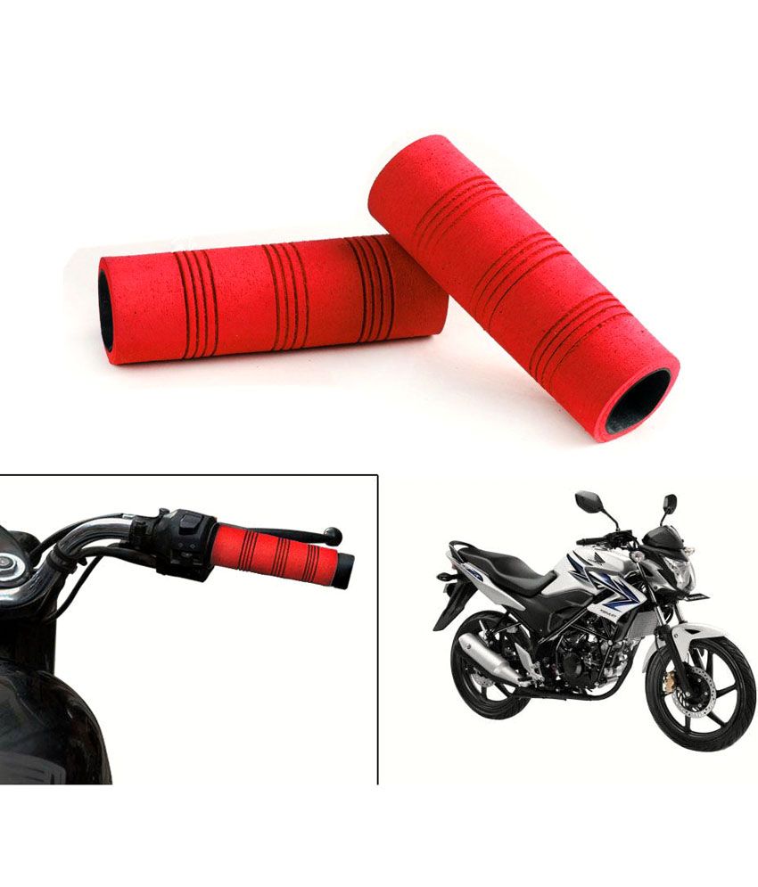 Speedwav Speedwav Bike Comfort Riding Soft Grip Covers Red - Honda Trigger available at snapdeal for Rs.179