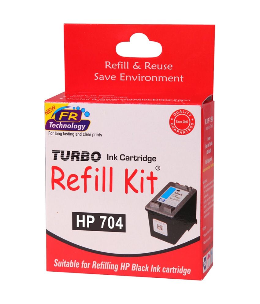 Turbo Refill Kit For Hp 704 Black Ink Cartridge available at snapdeal for Rs.294