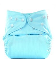 Bumberry Cloth Diaper Cover (Baby Blue) + One Natural Bambo...