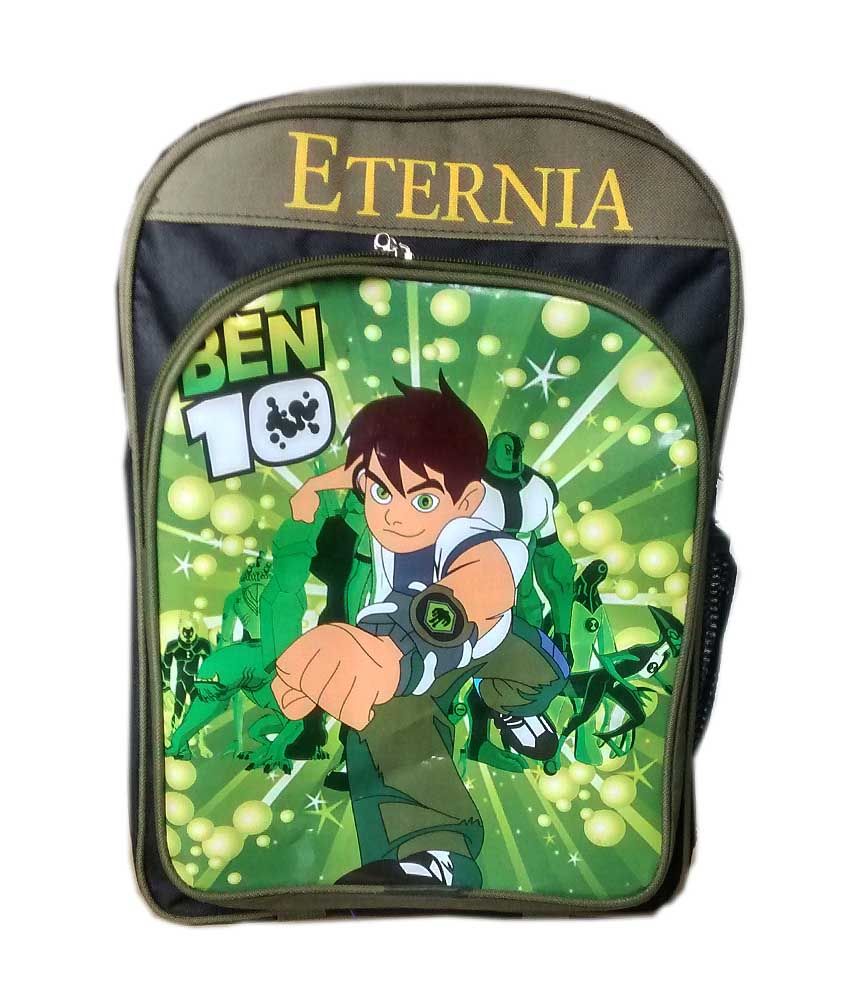 Eternia Green Polyester Ben10 Kid School Bag available at snapdeal for Rs.549