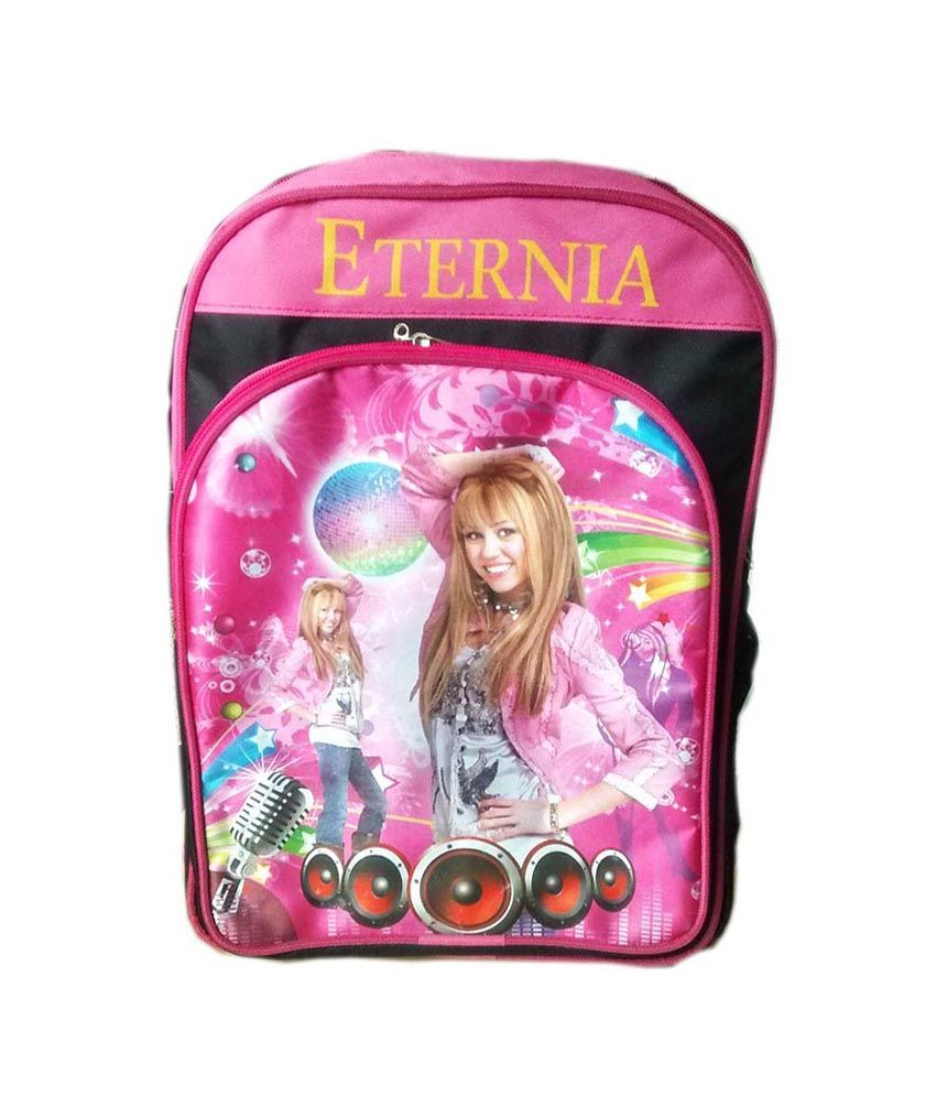 Eternia Pink Polyester Hannah Montana Kid School Bag available at snapdeal for Rs.549