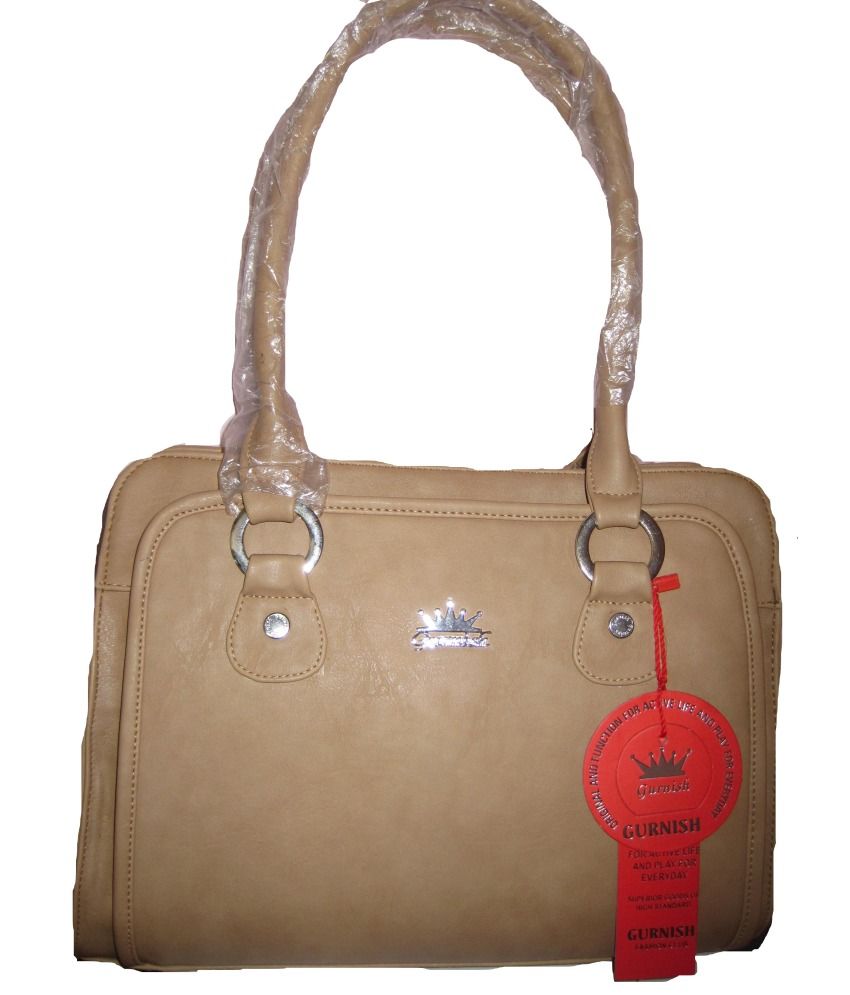 39 OFF on Gurnish Beige P.u. Shoulder Bags on Snapdeal