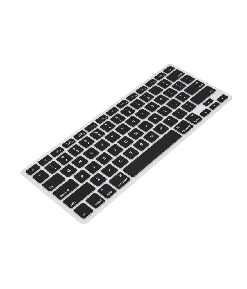 Saco Chiclet Keyboard Skin For Apple Mgxc2hn/a Macbook Pro Notebook - Black With Clear available at snapdeal for Rs.362