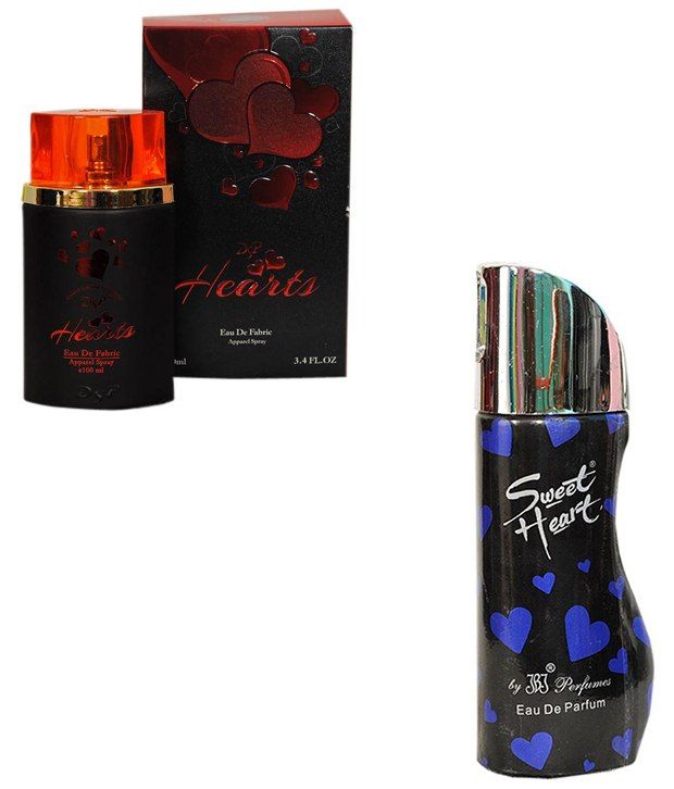 Combo Of Dsp Hearts Perfume For Women And Jbj Sweet Heart Perfume For Men available at snapdeal for Rs.600