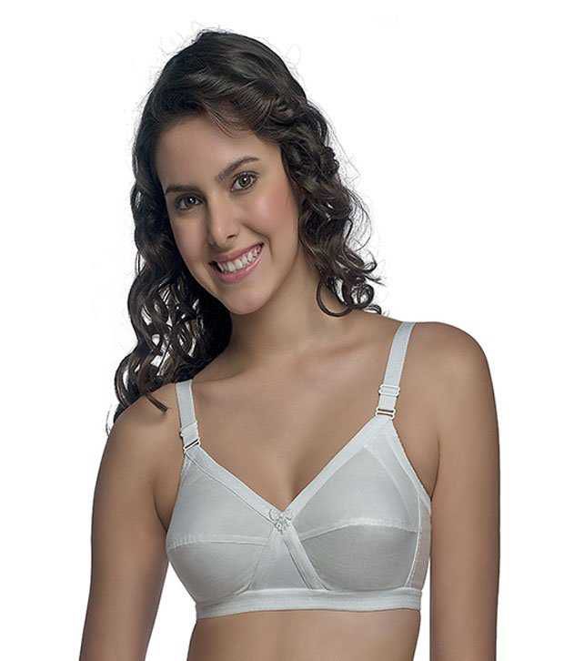 Buy Trylo Ragini White Cotton Bra - Set Of 2 Pcs on Snapdeal