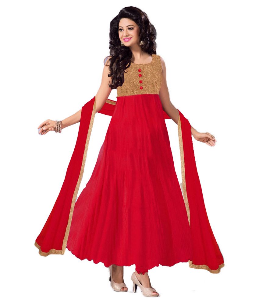 anarkali georgette dress material