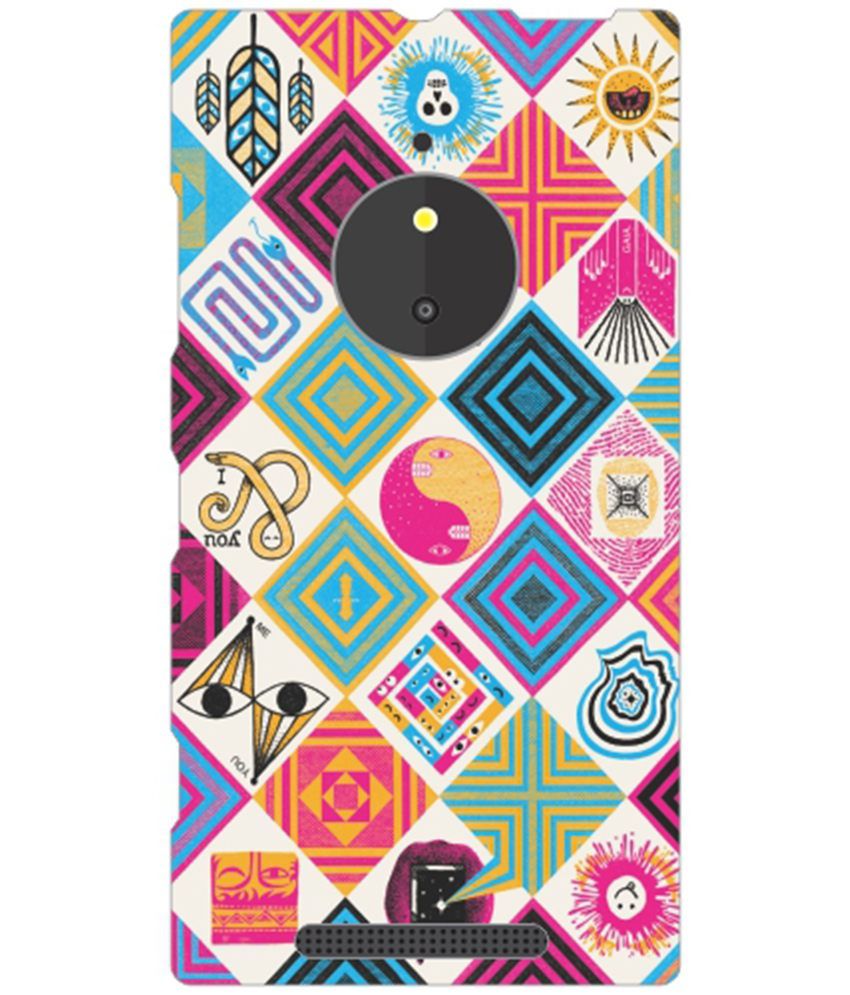 Printland Color Back Cover For Nokia Lumia 830 Cubes Phone Cover available at snapdeal for Rs.299