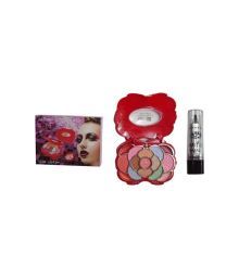 Ads Color Series Makeup Kit 10 Eyeshadow + 1 Powder + 1 Blusher + 4 Lip Color A 8445 With Free Kajal