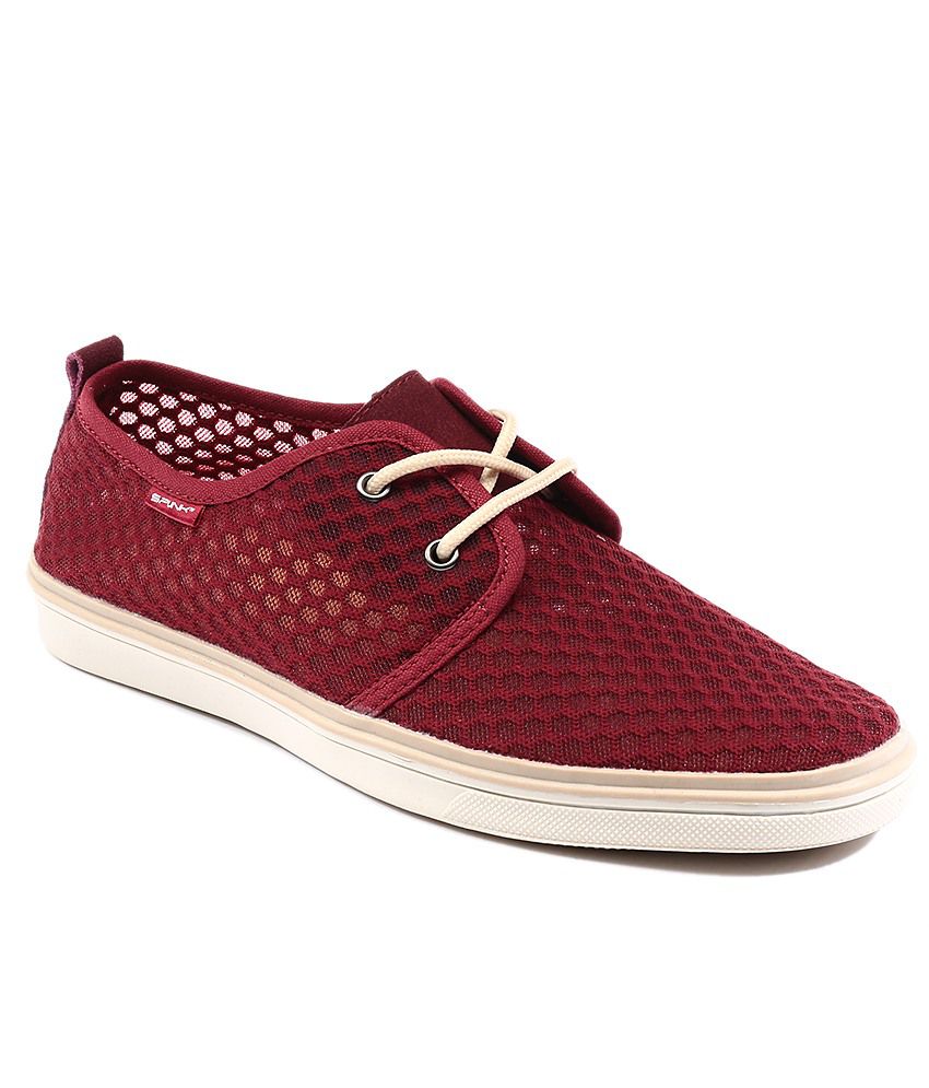 Spunk Red Casual Shoes on Snapdeal 