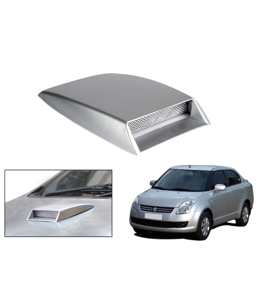 Speedwav Car Turbo Style Air Intake Bonnet Scoop Silver - Maruti Swift Dzire Old available at snapdeal for Rs.309