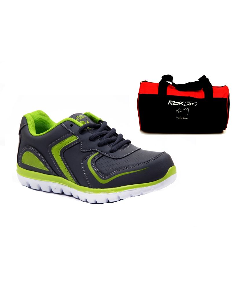 Spot On Sport Running Shoes & Reebok Gym Bag Combo available at snapdeal for Rs.786