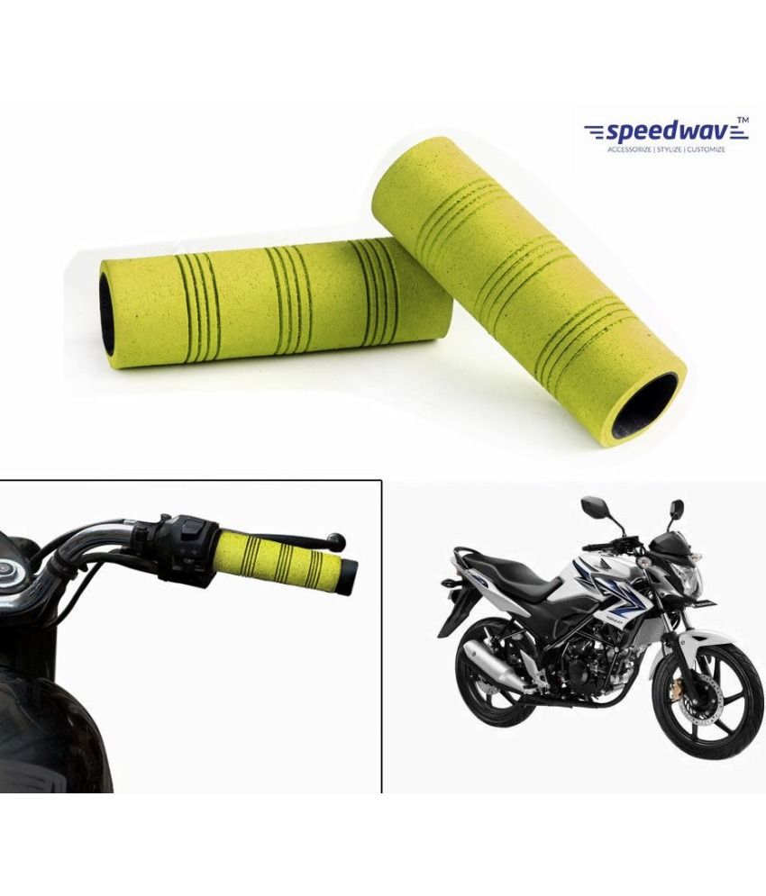Speedwav Bike Comfort Riding Soft Grip Covers Yellow-honda Trigger available at snapdeal for Rs.179