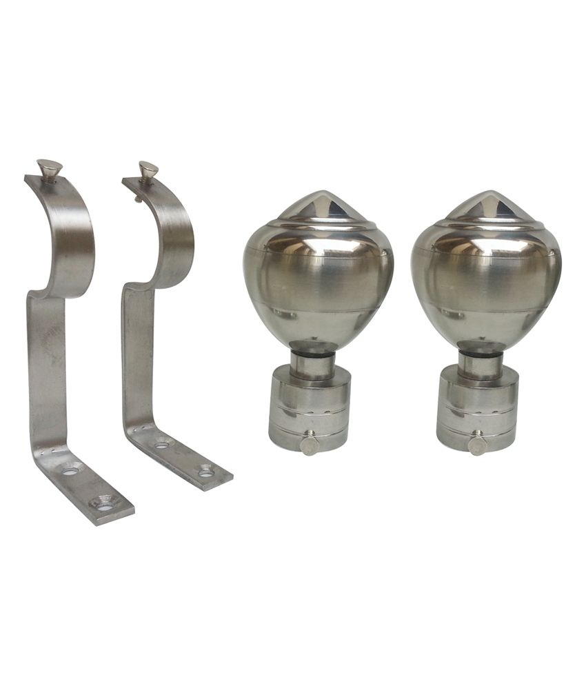 Shree Ji Diamond Silver Curtain Bracket available at snapdeal for Rs.249