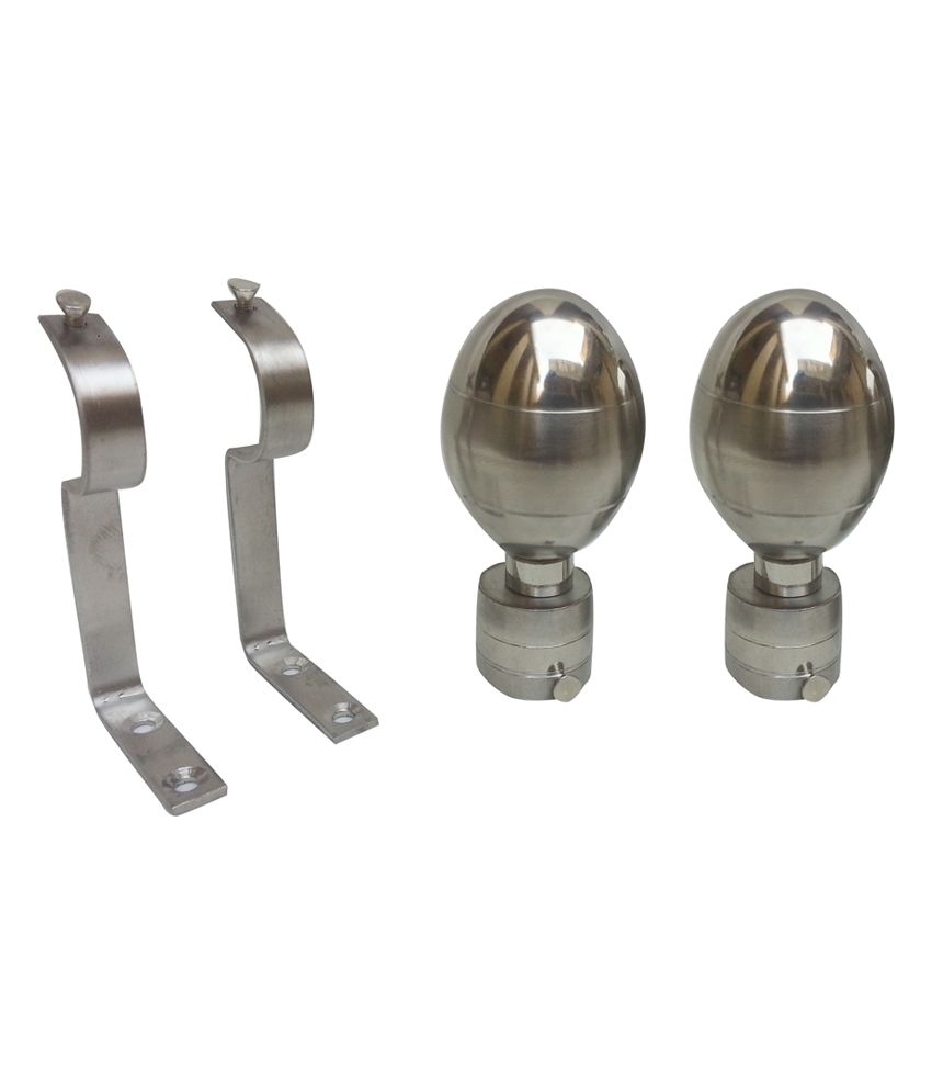 Shree Ji Egg Cut Demand Silver Curtain Bracket available at snapdeal for Rs.235