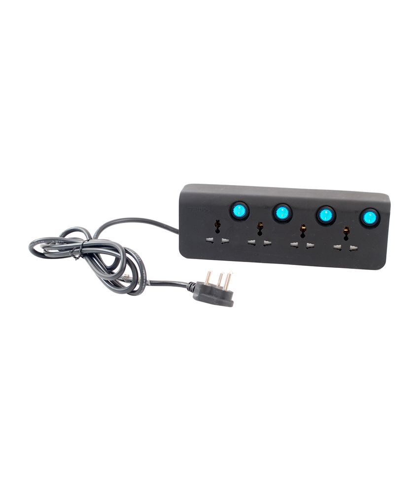 Buy Philips High End Extension Chord with Two USB and 2Meter Cord on