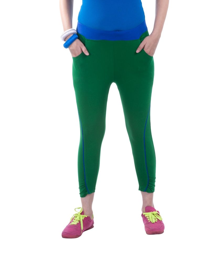 Tsg Breeze Green Cotton Capris available at snapdeal for Rs.349