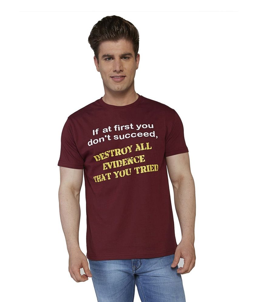 Globus Men's Casual One Liner T-shirt available at snapdeal for Rs.174