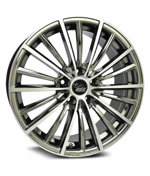 27 Off On Ssw Alloy Wheels 18 Inches 5 Holes Black Metallic Chrome On Snapdeal Paisawapas Com