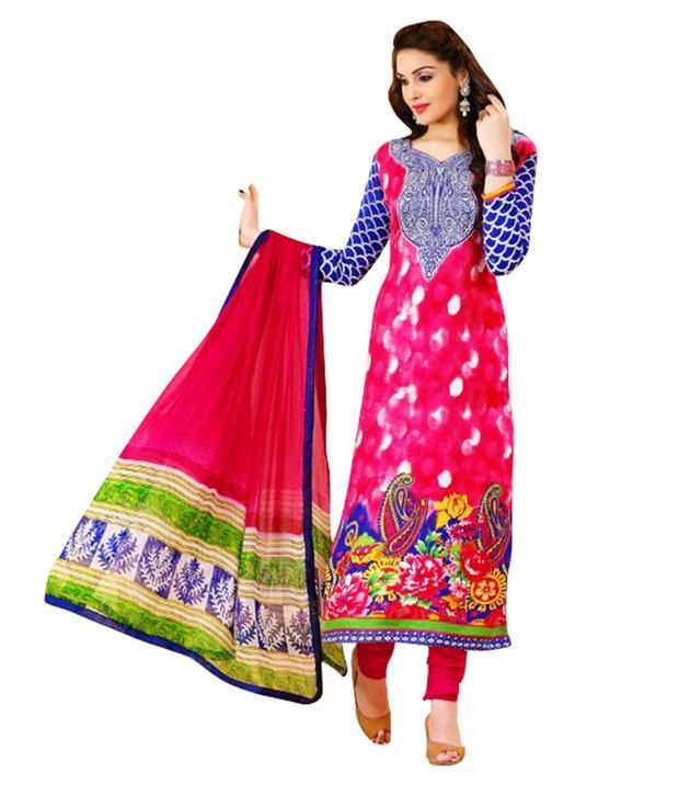 salwar suit material flipkart