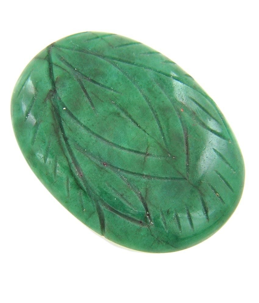Avaatar Gemstone 90.35ct Mgl Certified Oval Shape Emerald Panna Gems Stone