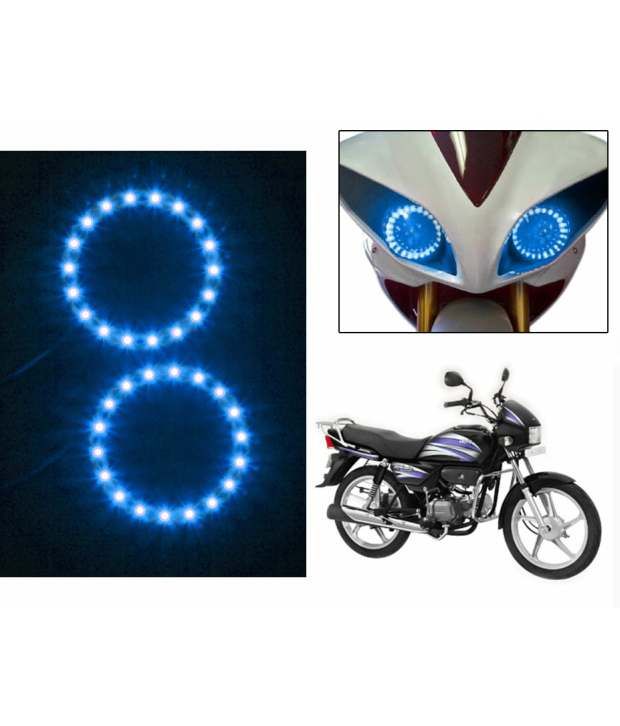 43% OFF on Spedy Bike Headlight Angel Eyes Led Light Set Of Blue