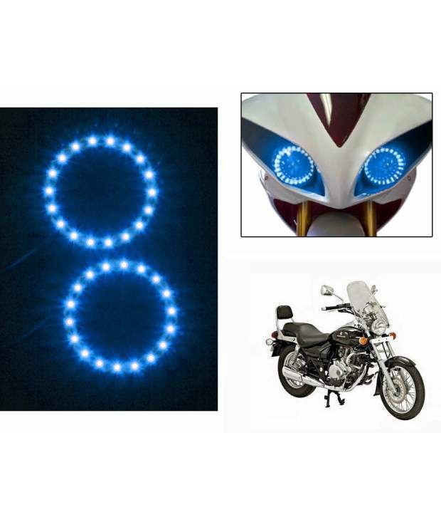 43 OFF on Spedy Bike Headlight Angel Eyes Led Light Set Of 2 Blue