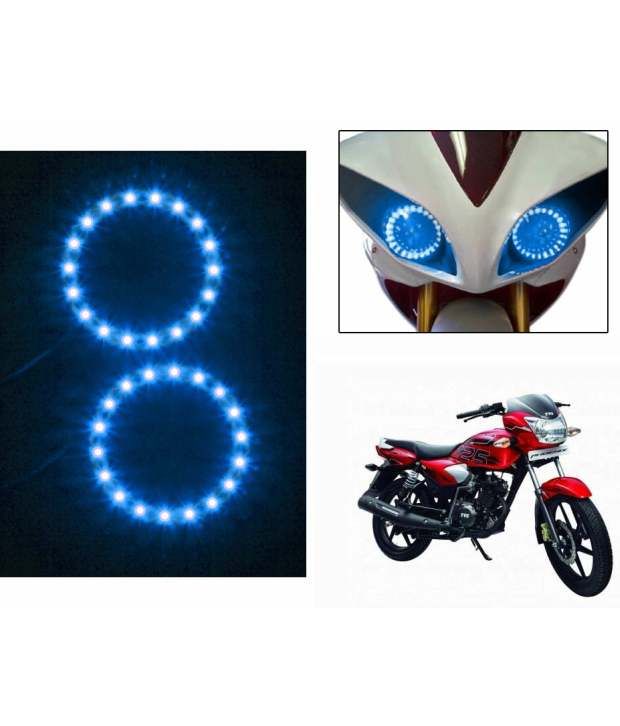 45 OFF on Spedy Bike Headlight Angel Eyes Led Light Set Of 2 Blue