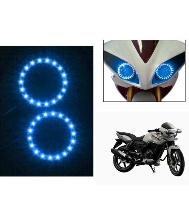 43 OFF on Spedy Bike Headlight Angel Eyes Led Light Set Of 2 Blue