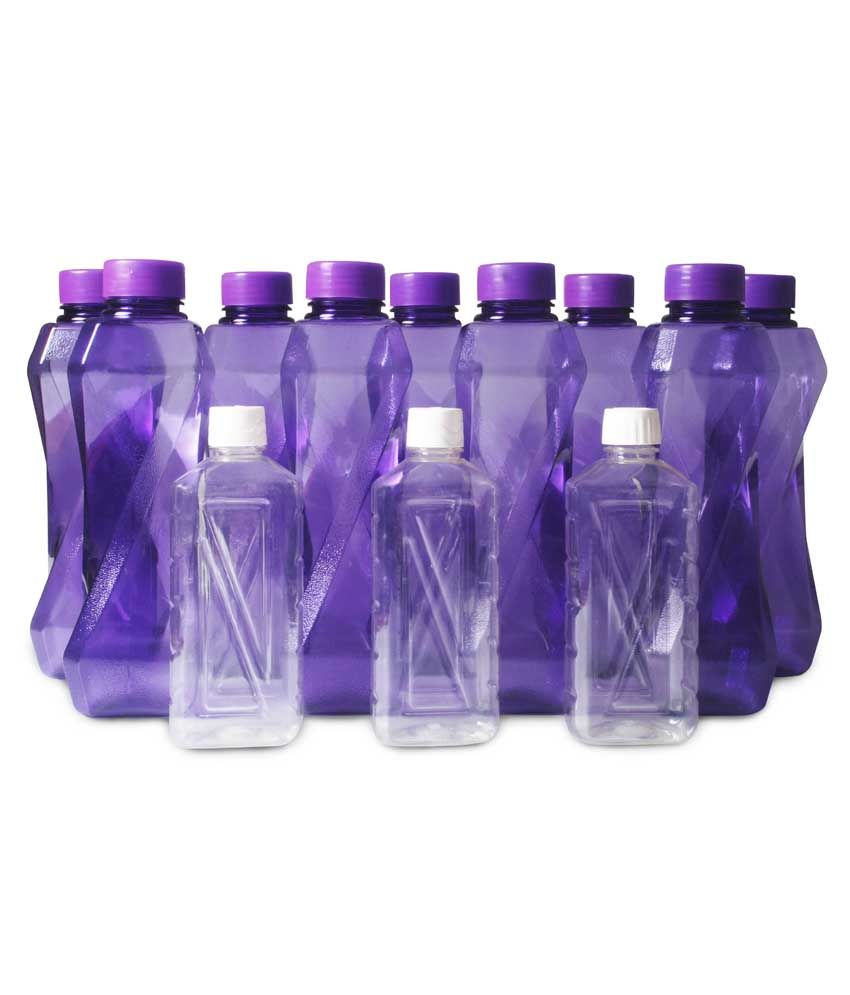 Pearlpet Twist Purple Fridge Bottles (pack Of 12) available at snapdeal for Rs.466
