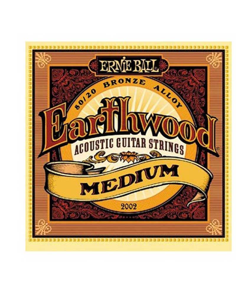 Ernie Ball 2002 Earthwood 80/20 Bronze Medium Acoustic Guitar Strings