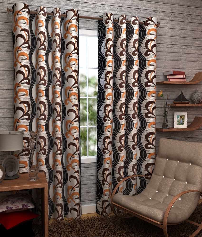 Enfin Homes Door Curtains (set Of 2)