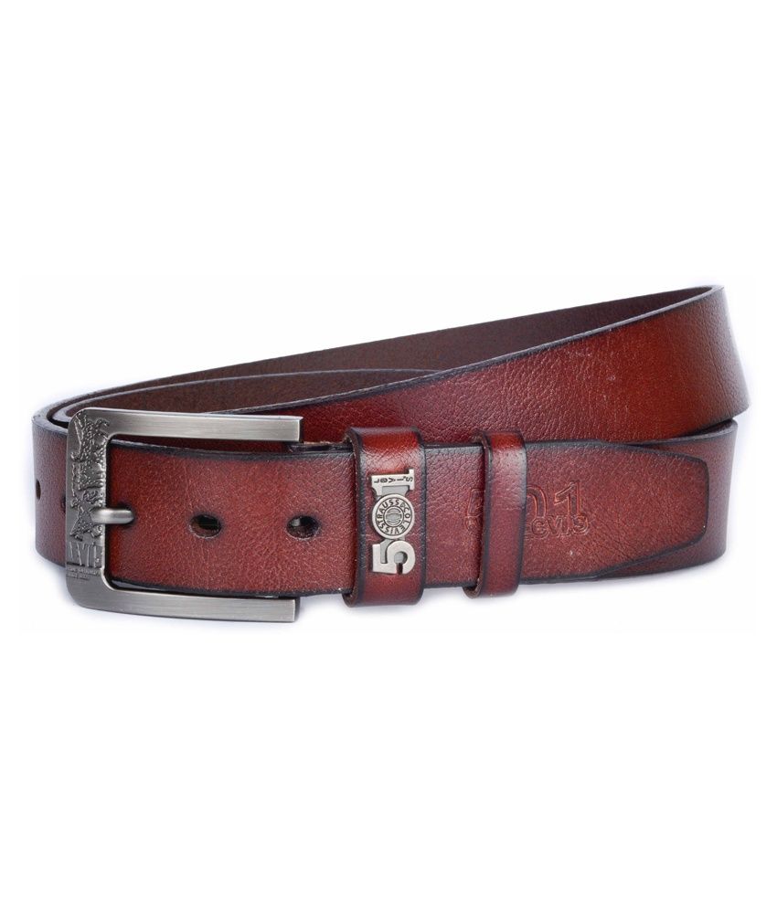 Woodland Men's Leatherite Stylish Belt In Brown
