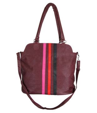 MTE Tan Zip Closure Shoulder Bags