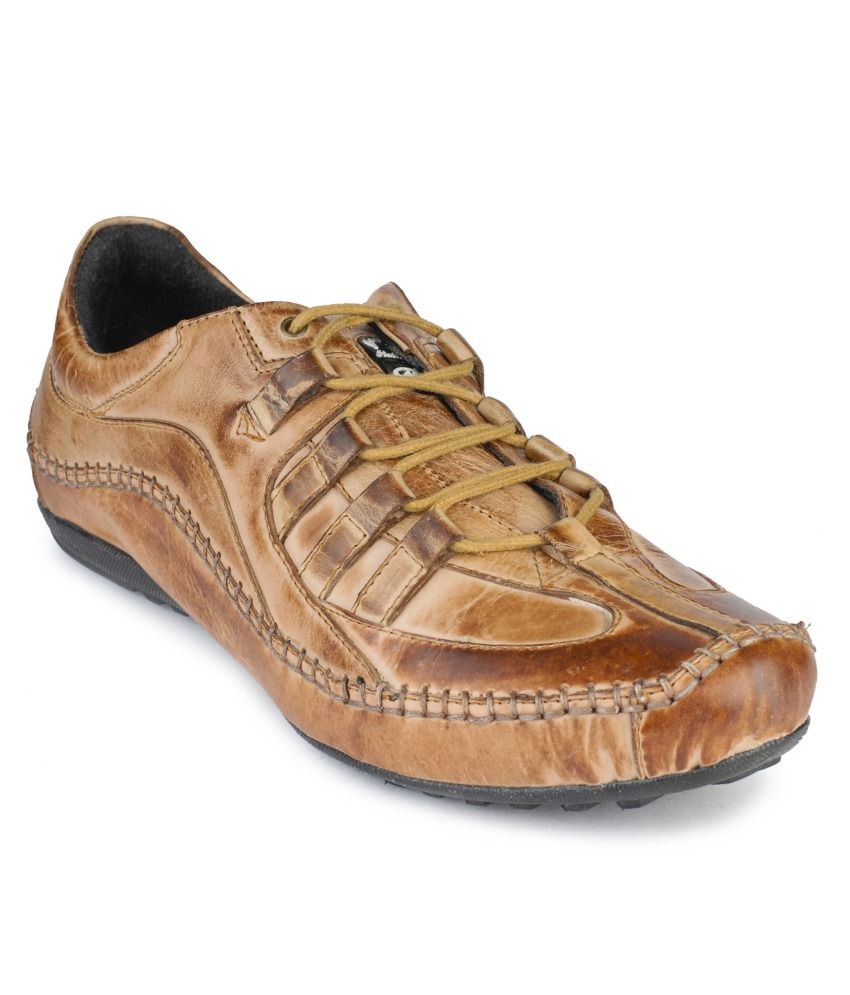 Massimo Italiano Tan Stylish Casual Shoes available at snapdeal for Rs.1499