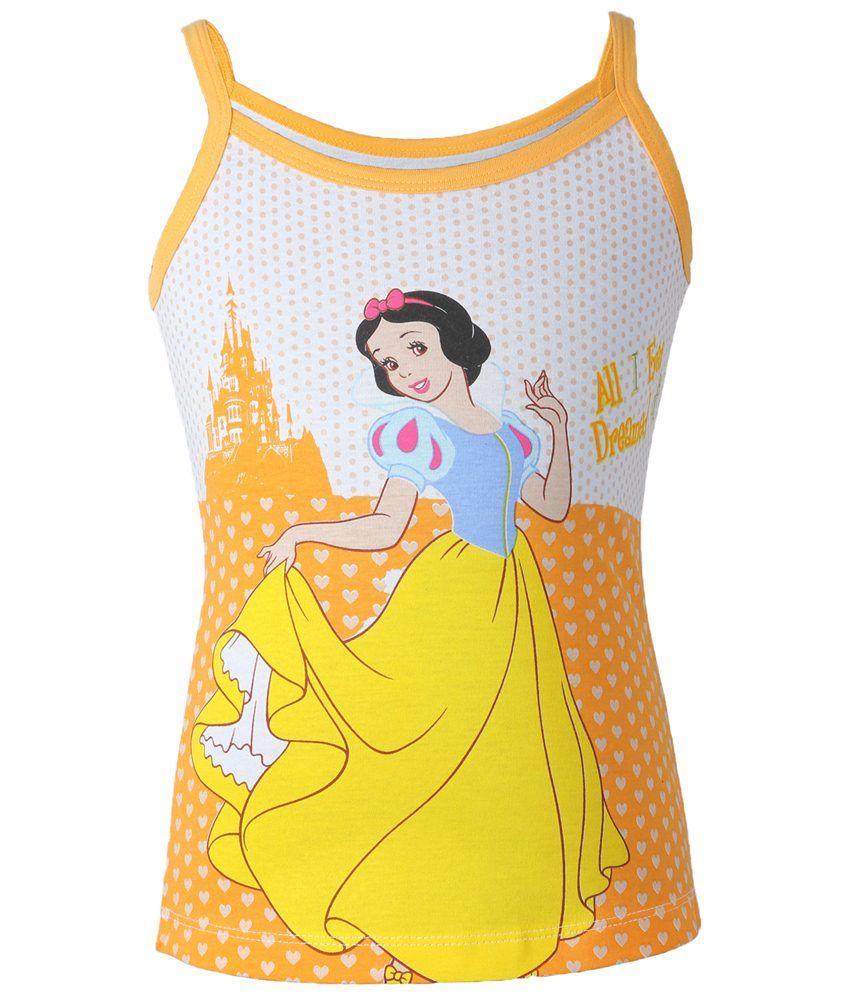 Disney White & Yellow Vest For Little Girls available at snapdeal for Rs.82