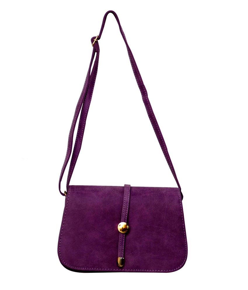 Purple sling online bag