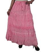 India Trendzs Pink Cotton Women's Skirt