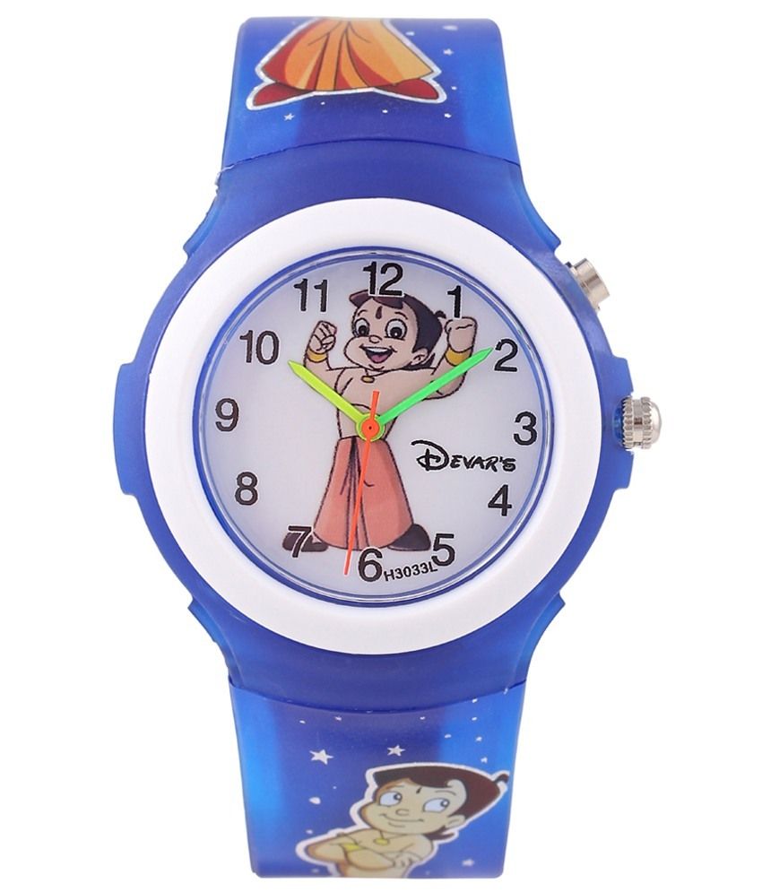 Devar's CHOTA BHEEM Blue Analog Watch For Kids Price in India Buy