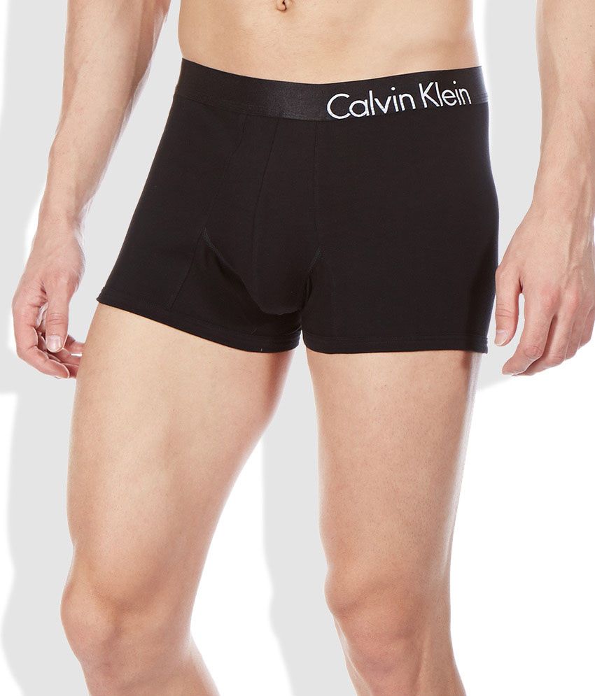 Buy Calvin Klein Underwear Black Cotton Blend Trunk on Snapdeal